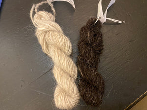 Handspun Wool Embroidery Thread - undyed