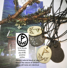 Load image into Gallery viewer, Handmade Ceramic Rune Necklaces
